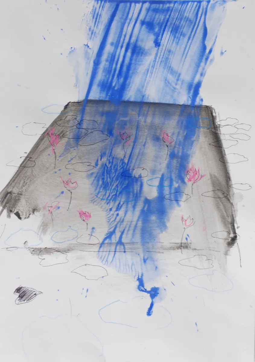 PANGEA 2 2020 tecnica mista su carta 29x21cm