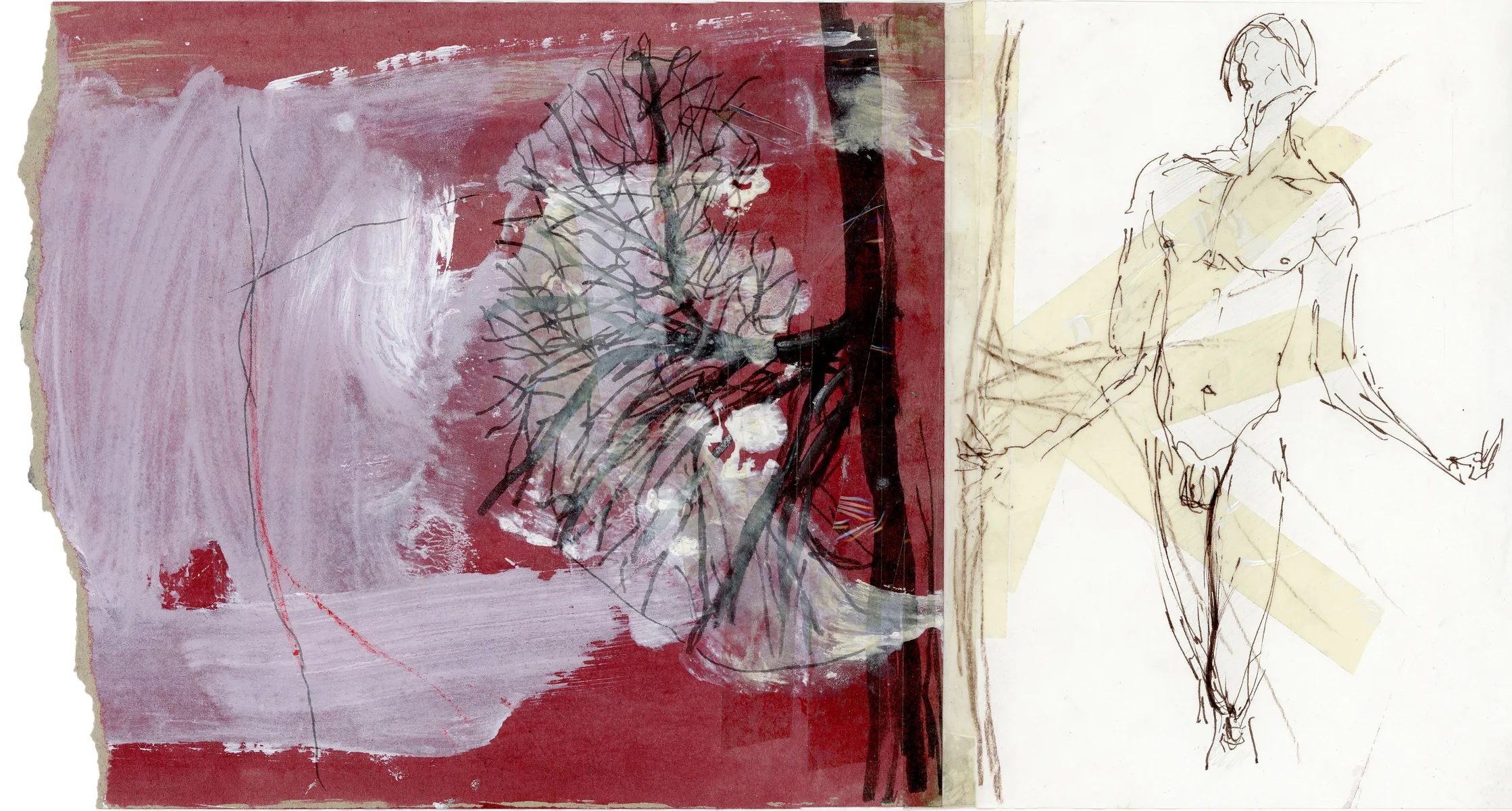 Germina 2017 tecnica mista su carta 20x39cm