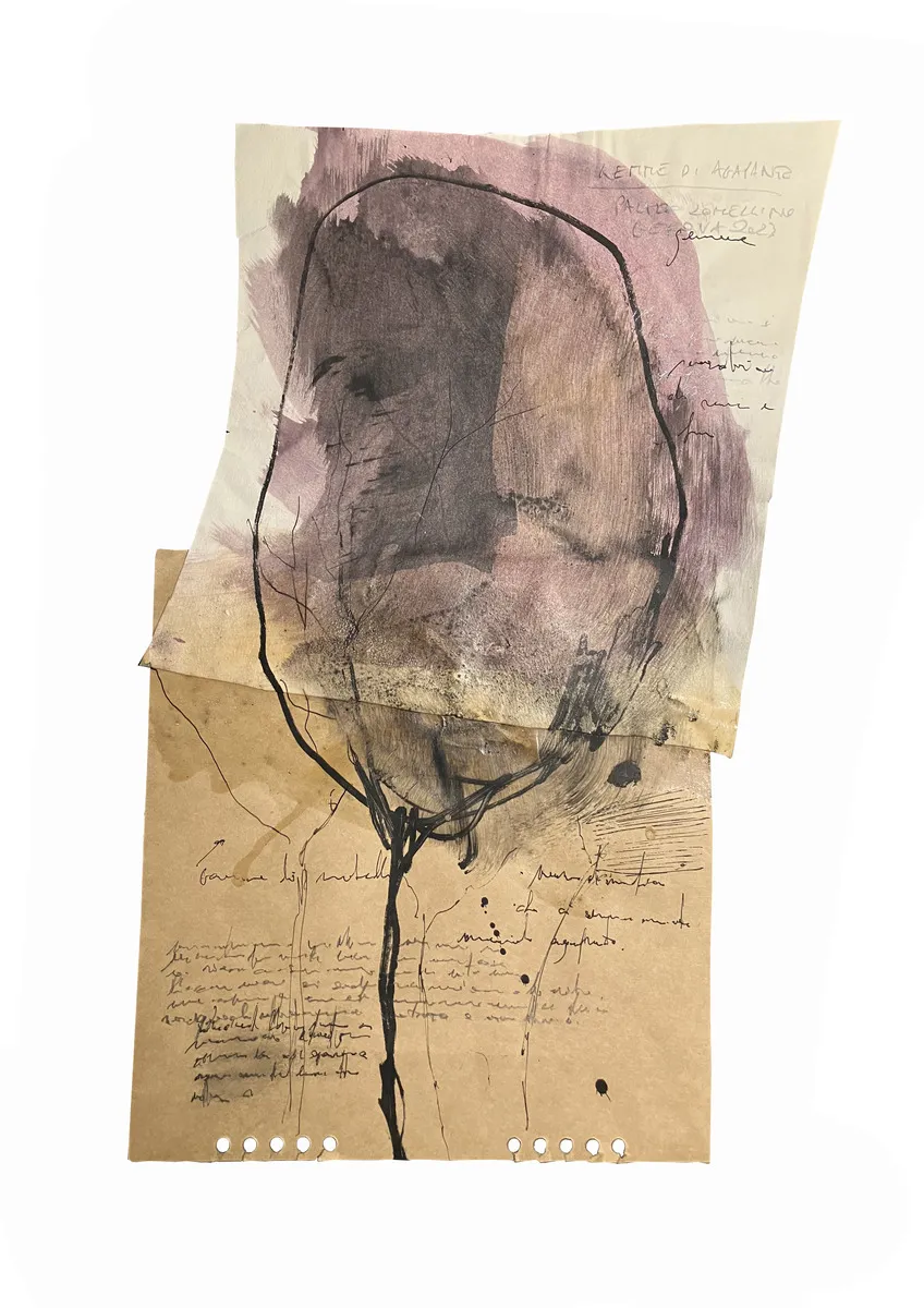 GEMME GERMOGLI 2016, tecnica mista su carta 37,2x24,4cm