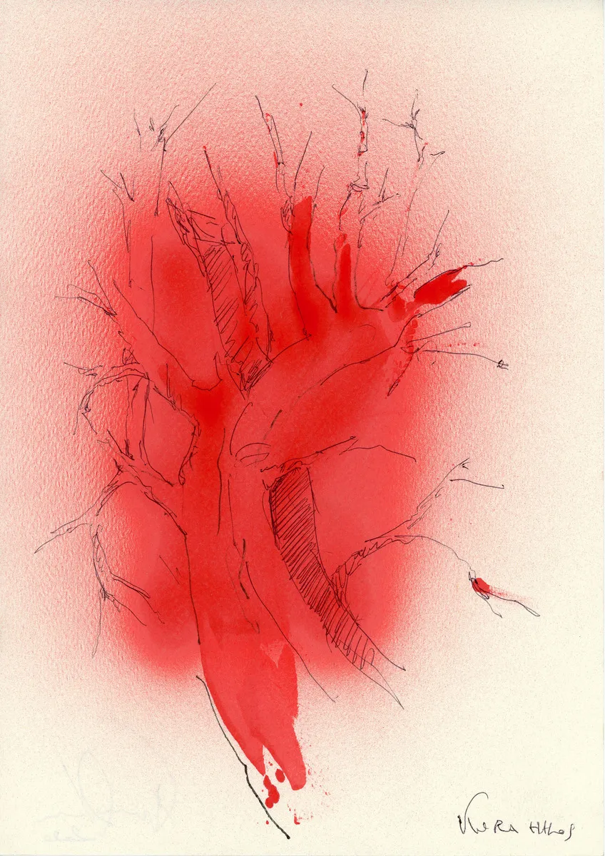 CASA, 2018 serie Kura Halos tecnica mista su carta 30x20cm