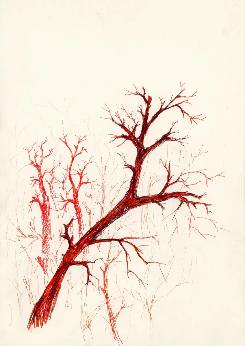 VITA, 2017 serie cura Halos tecnica mista su carta 30x21cm