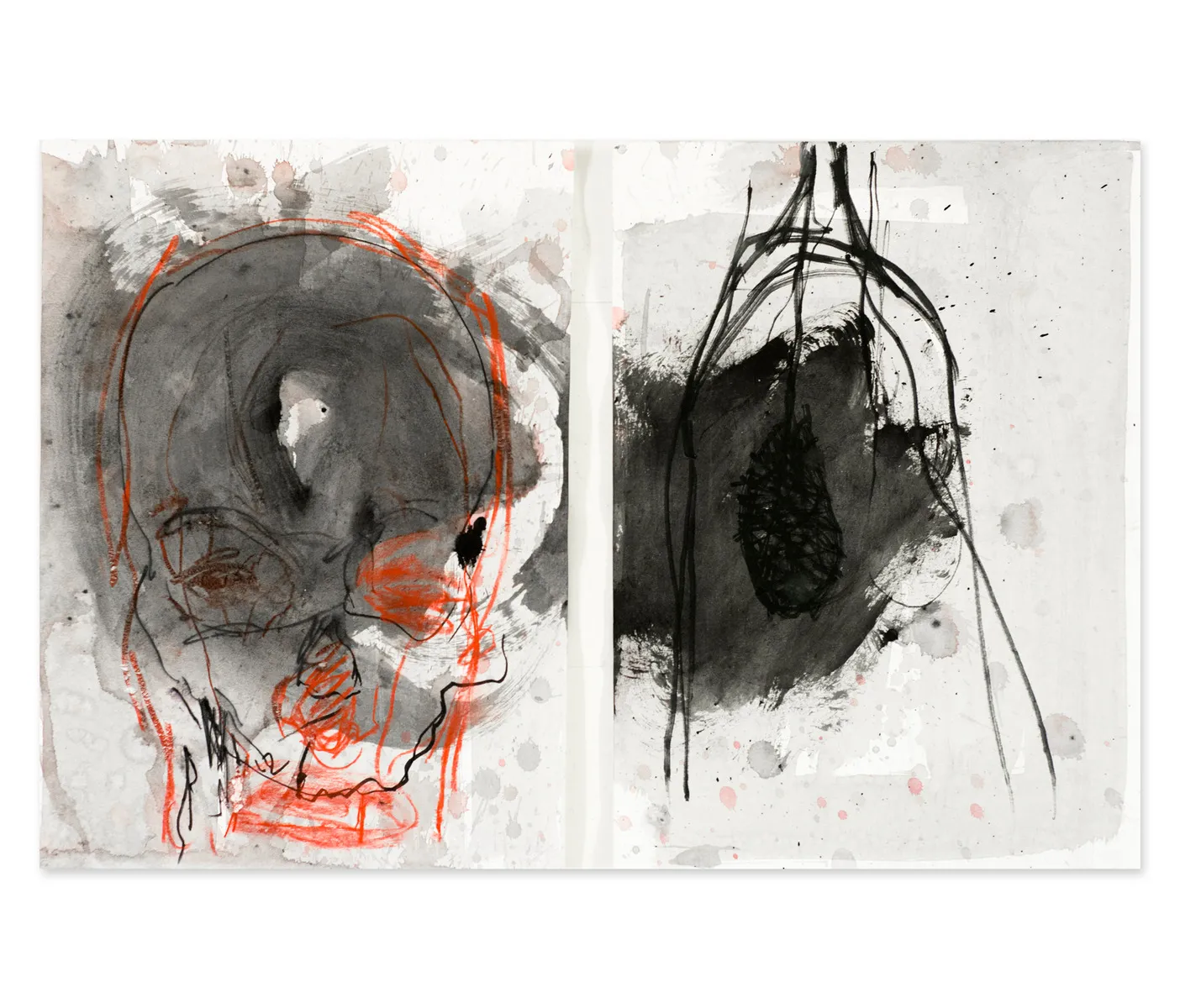 SENZA TITOLO, 2019 Bozzetto Museo Anatomico tecnica mista su carta 30x42cm