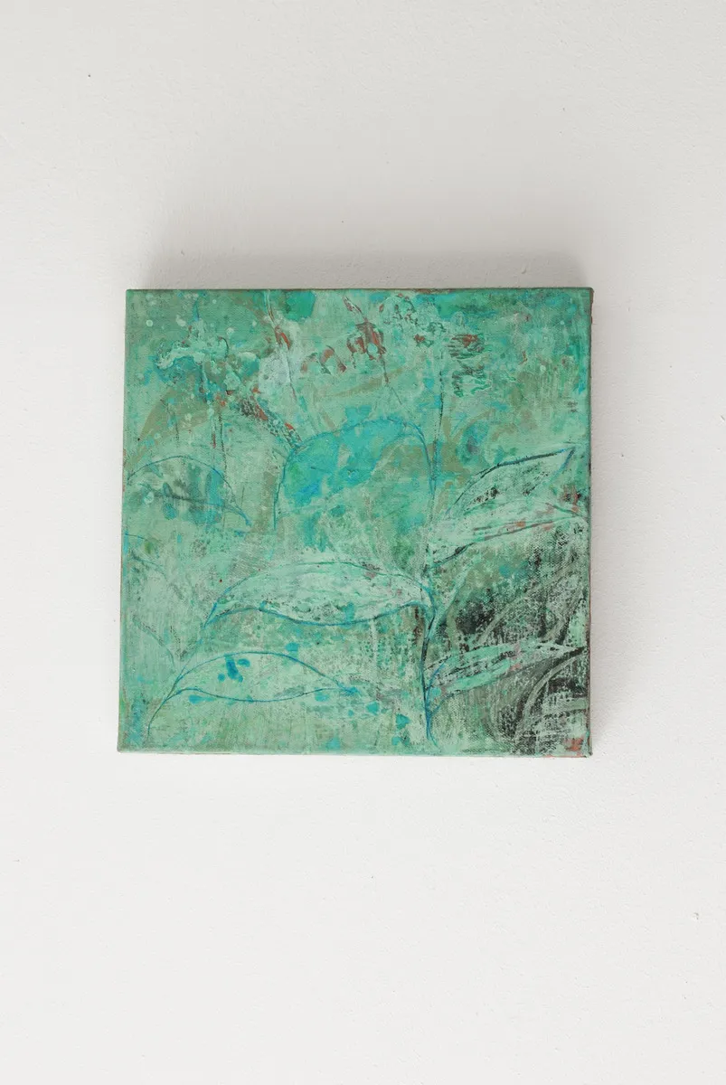 radicarsi 2020 30x30cm ossidi di rame su tela